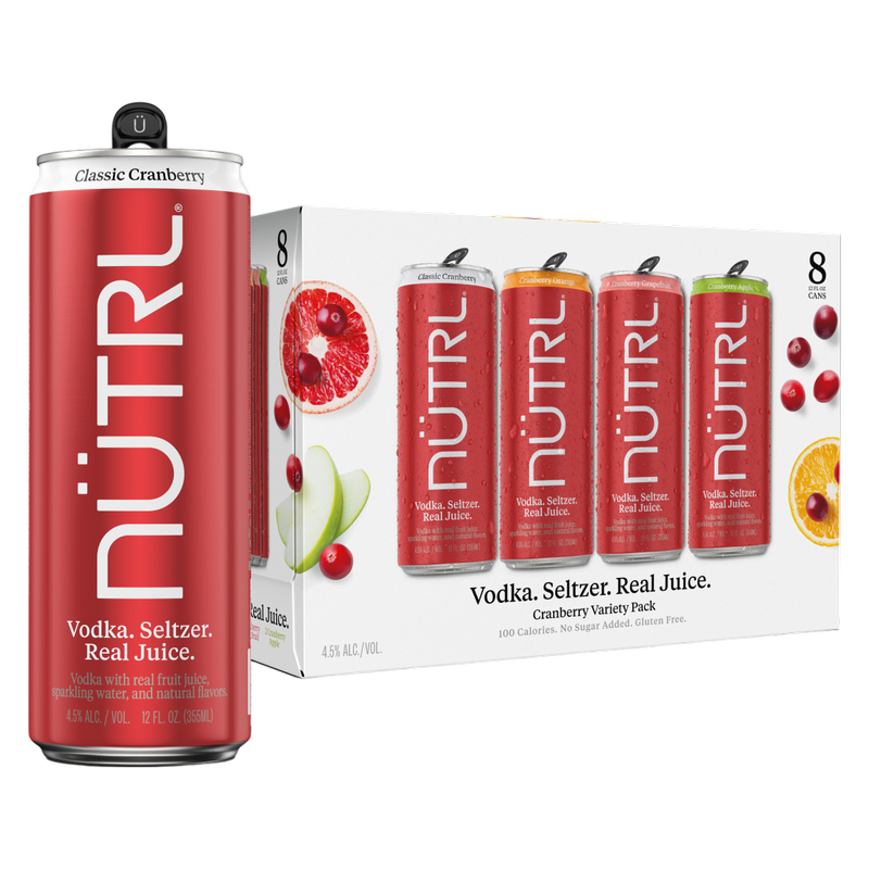 NUTRL Vodka Cranberry 12pk 12oz Can 4.5% ABV