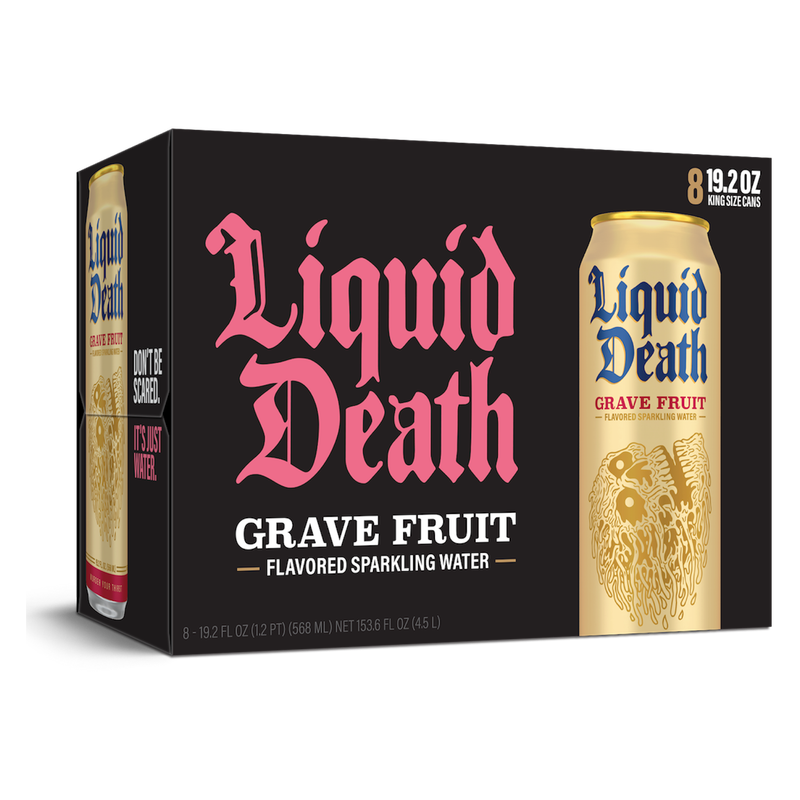 Liquid Death Grave Fruit 8pk 19.2oz Can
