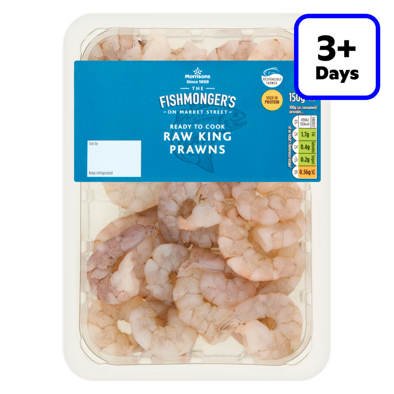Morrisons Raw Peeled King Prawns, 150g