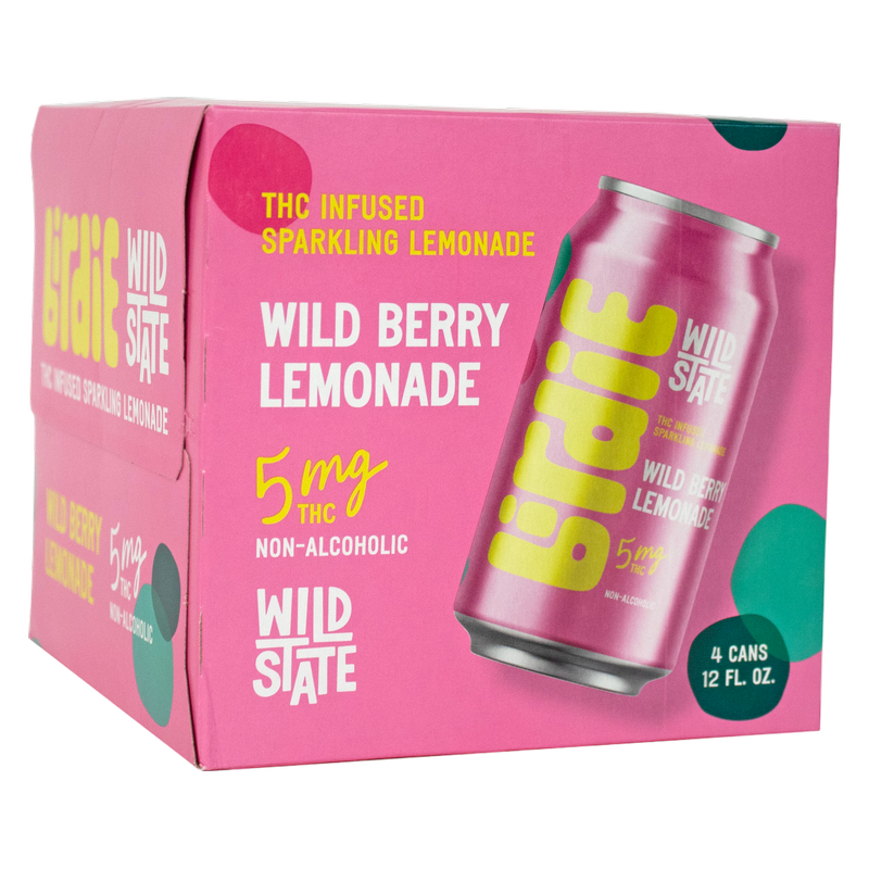 Birdie 5mg THC Wild Berry Lemonade 4pk 12oz Can
