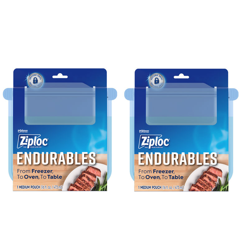 Ziploc Endurables Medium Pouch 2ct