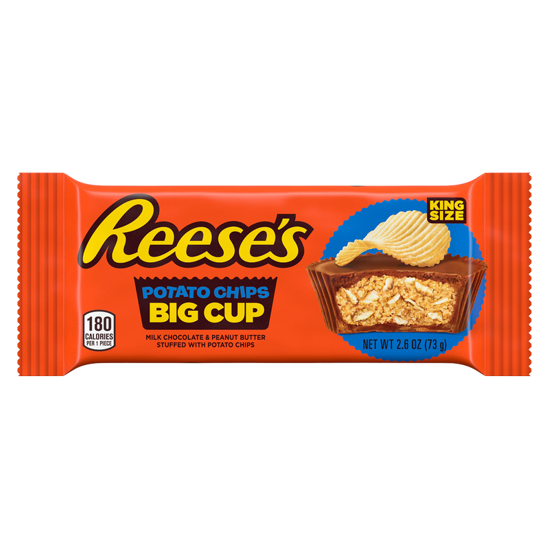 Reese's Big Cup Milk Chocolate Peanut Butter with Potato Chips King Size 2.6oz