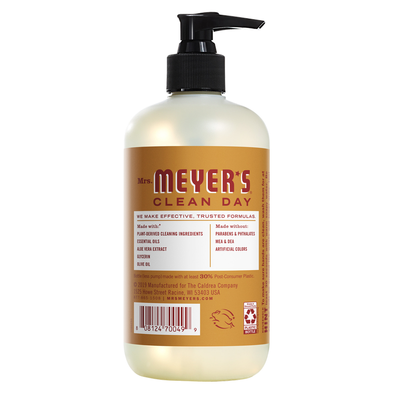 Mrs. Meyer's Clean Day Liquid Hand Soap, Apple Cider Scent, 12.5 Ounce Bottle