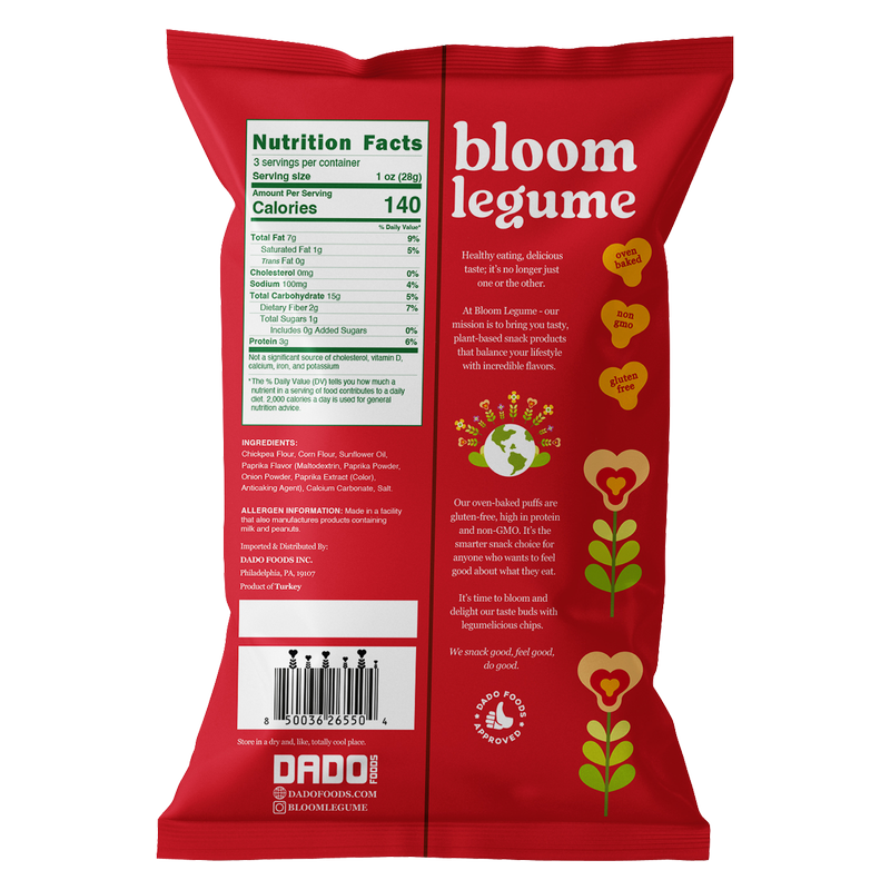 Bloom Legume Chili Baked Chickpea Puffs 3oz