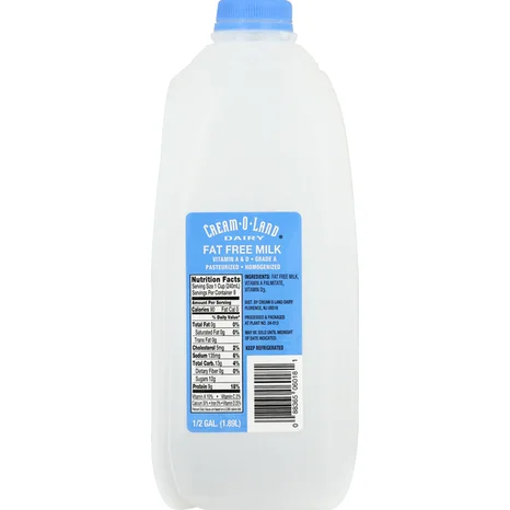 Cream-O-Land Fat Free Milk Vitamin A & D 1/2 Gallon