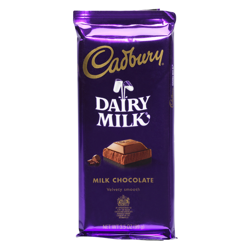 Cadbury Dairy Milk Chocolate Bar, 3.5oz