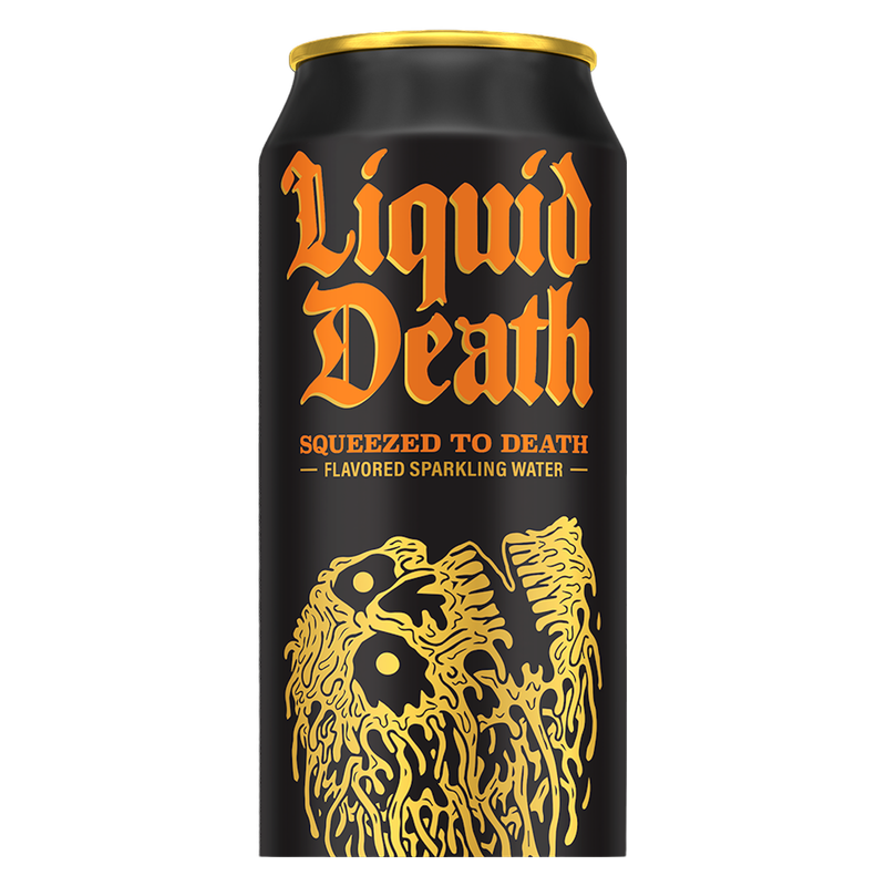 Liquid Death Sparkling Water Squeezed To Death 19.2oz Can