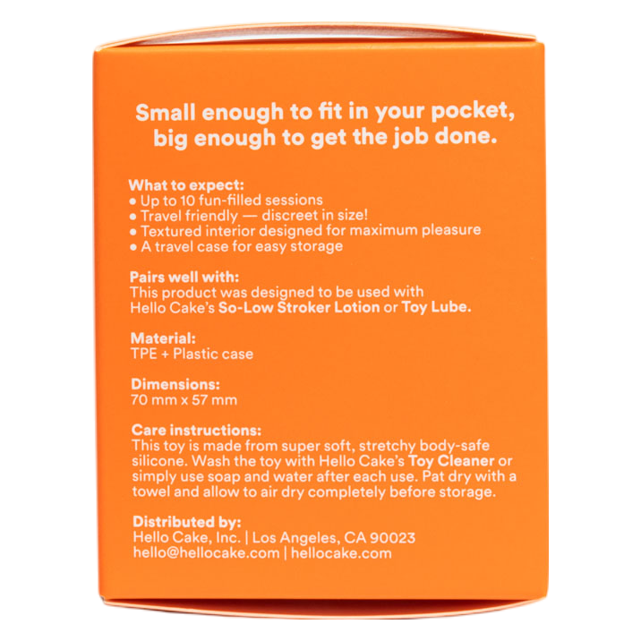 Hello Cake Pocket Stroker, Travel-Sized Sex Toy