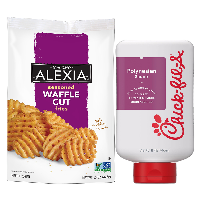 Alexia Crispy Waffle Fries and Chick Fil-A Polynesian Sauce bundle