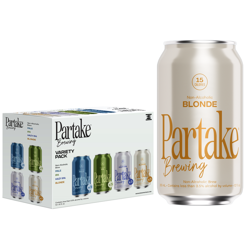 Partake Brewing Variety Pack Non-Alcoholic 12pk 12oz Can 0.5% ABV