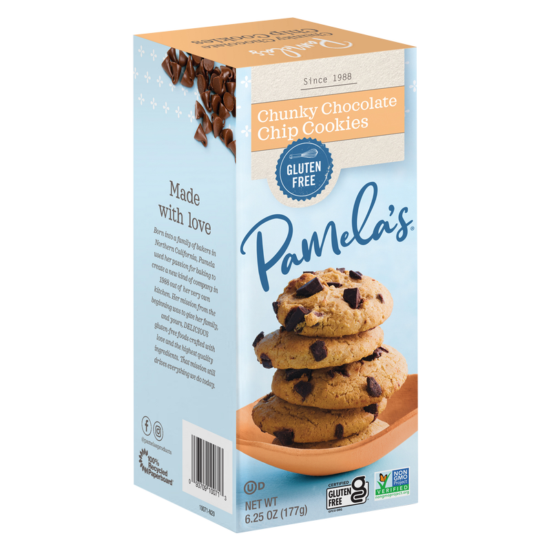 Pamela's Gluten Free Chunky Chocolate Chip Cookies 6.25oz box