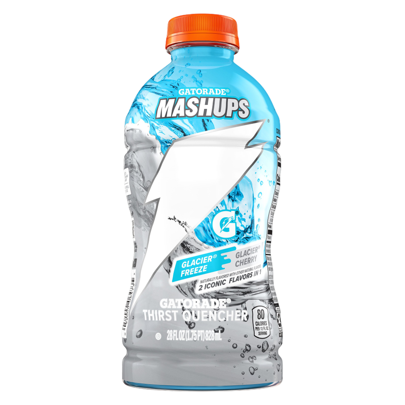 Gatorade Thirst Quencher Glacier Freeze & Glacier Cherry 28oz Btl