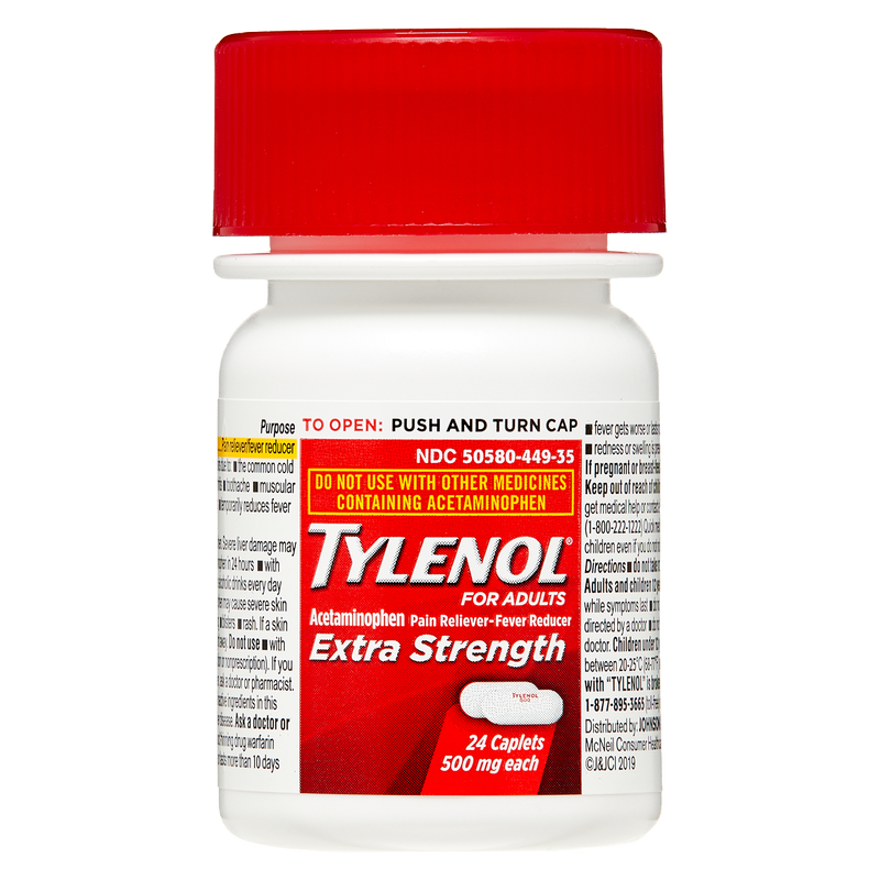 Tylenol Extra Strength Caplets 24ct