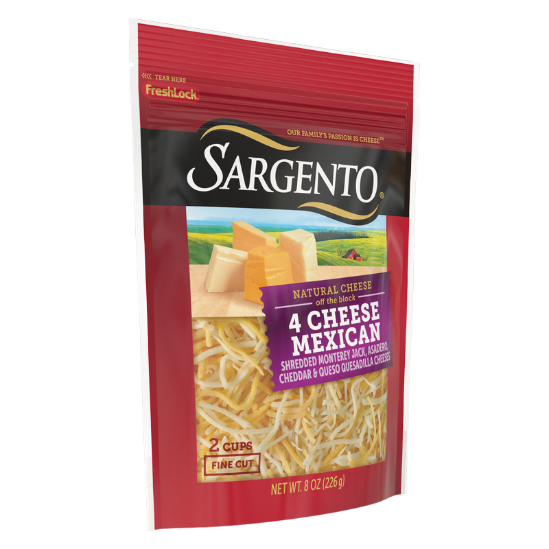 Sargento Natural Finely Shredded 4 Cheese Mexican Blend - 8oz