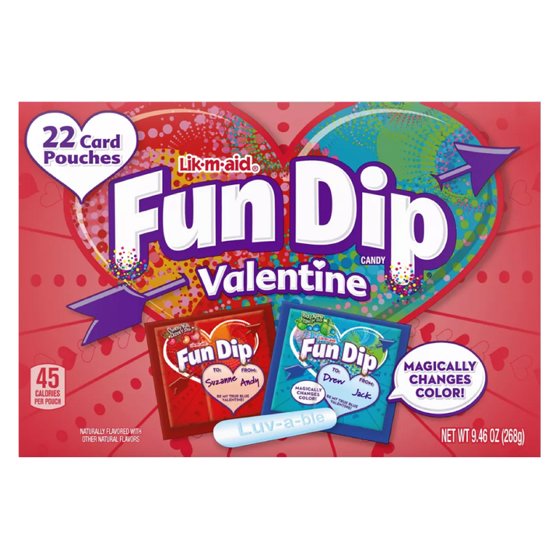 Fun Dip Friendship Exchange Valentine's Day Candy 22ct