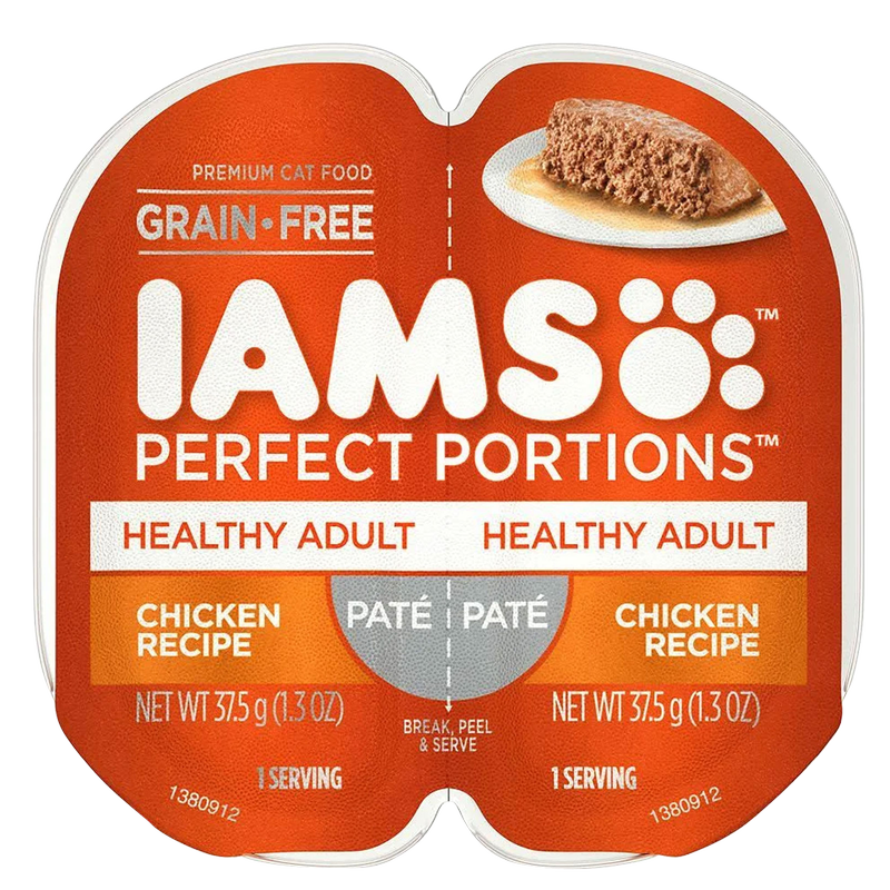 Iams Perfect Portions Chicken Pate Adult Wet Cat Food 2.6oz