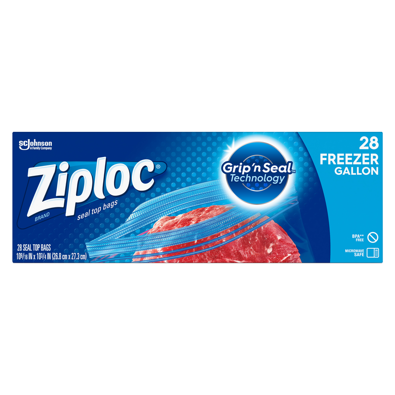 Ziploc Freezer Gallon Bags 28ct