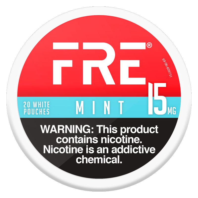 FRE Mint Nicotine Pouches, 15mg