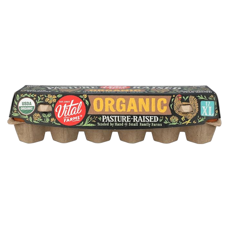 Vital Farms Organic Pasture Raised Extra Large Eggs - 12ct