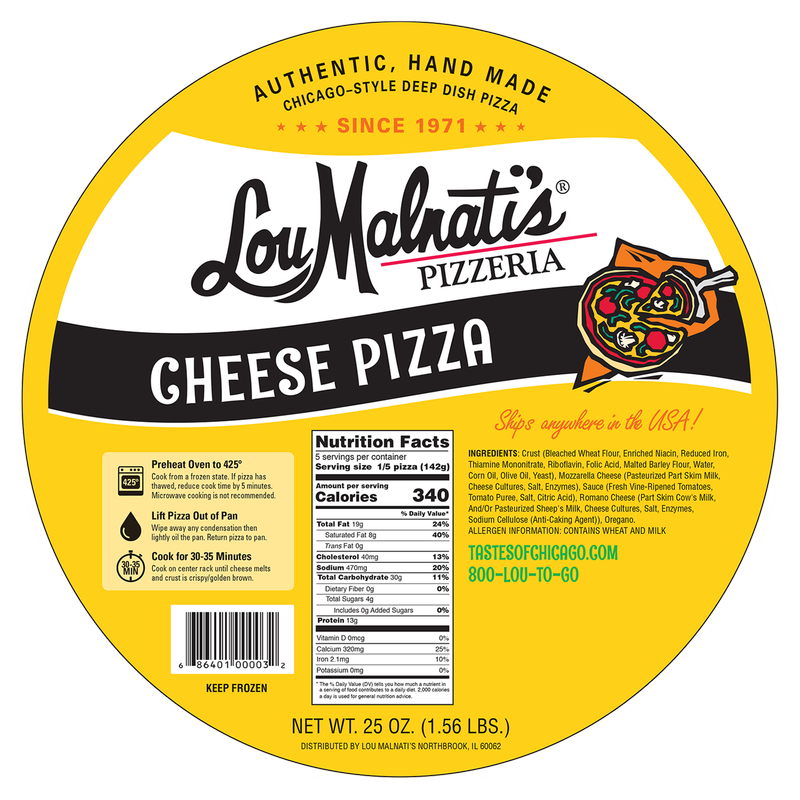 Lou Malnati's Chicago Style Cheese Pizza 25.6oz