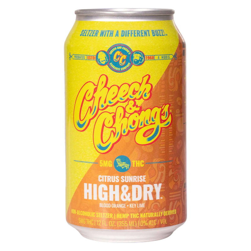 Cheech & Chong's 5mg THC High & Dry Citrus Sunrise Seltzer 12oz Can