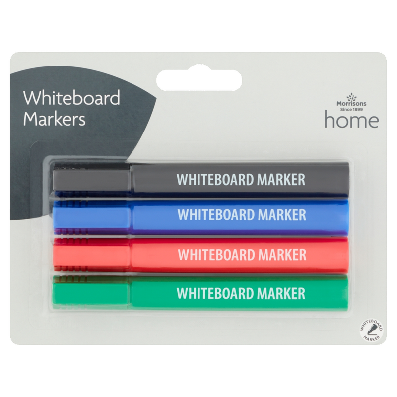 Morrisons White Board Markers 4pk, 1pcs