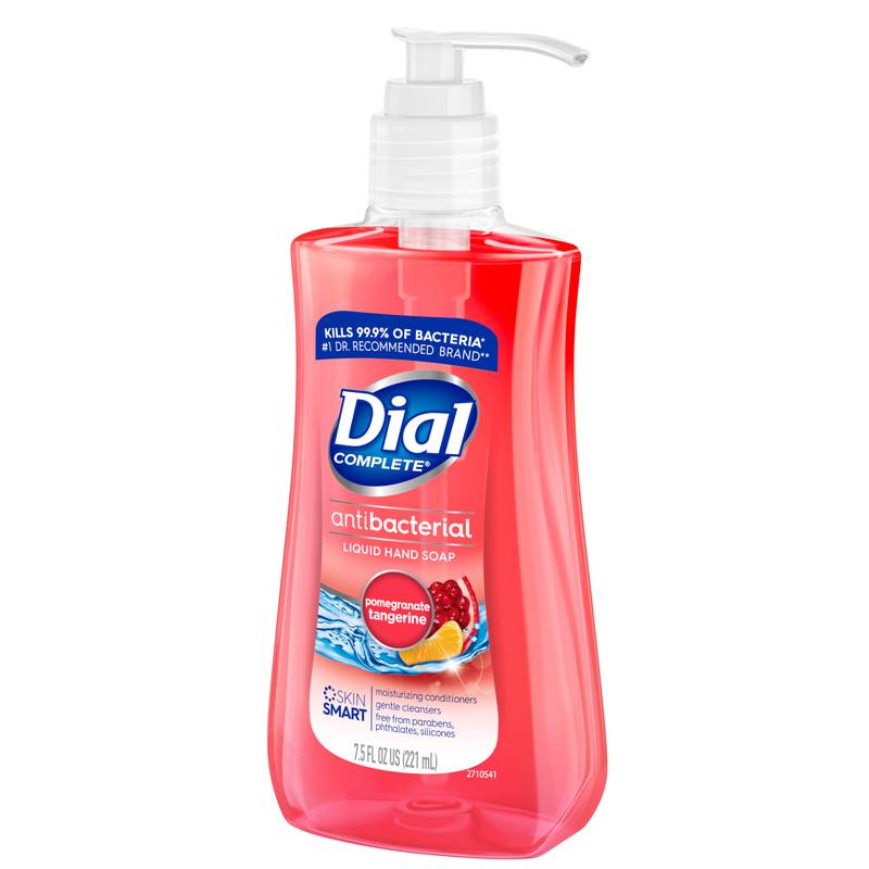 Dial Complete Antibacterial Liquid Hand Soap, Pomegranate Tangerine, 7.5 oz 
