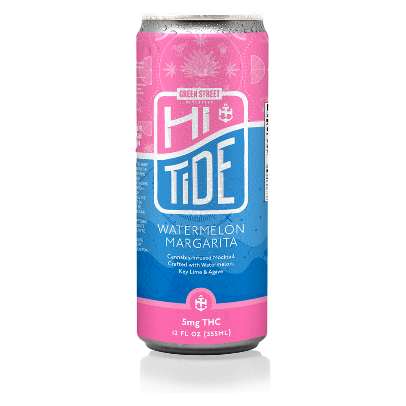 HiTide 5mg THC Watermelon Margarita 4pk 12oz Can