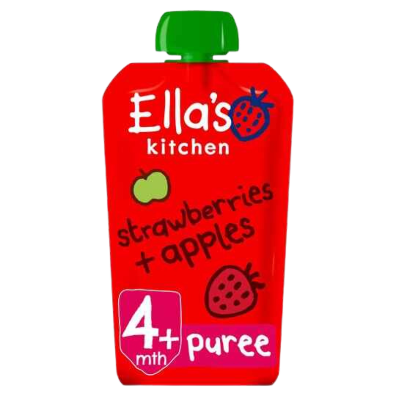 Ella's Kitchen Organic Strawberries & Apples 4m+, 120g