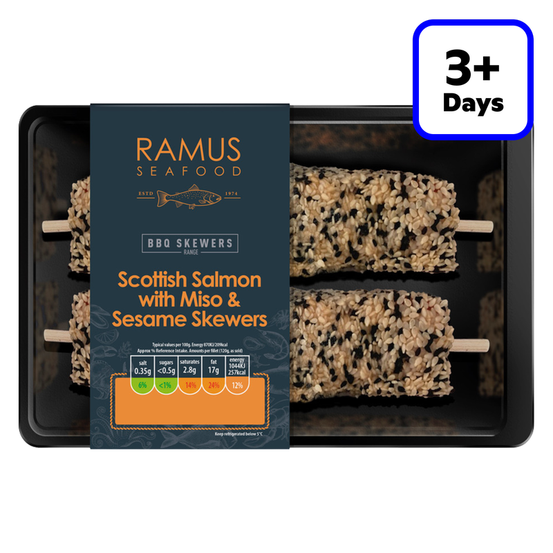 Ramus Miso Salmon Skewers, 200g