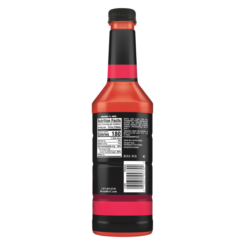 Mr & Mrs T Strawberry Daiquiri-Margarita Mix 1 L