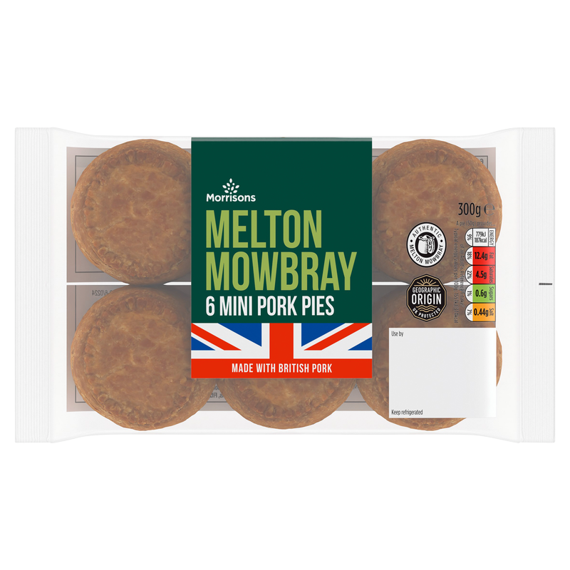 Morrisons Melton Mowbray Mini Pork Pies, 300g