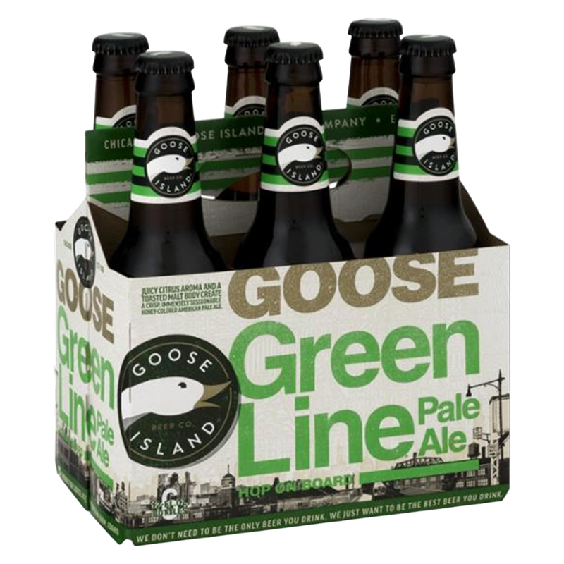 Goose Island Green Line Pale Ale 6pk 12oz Btl 5.4% ABV