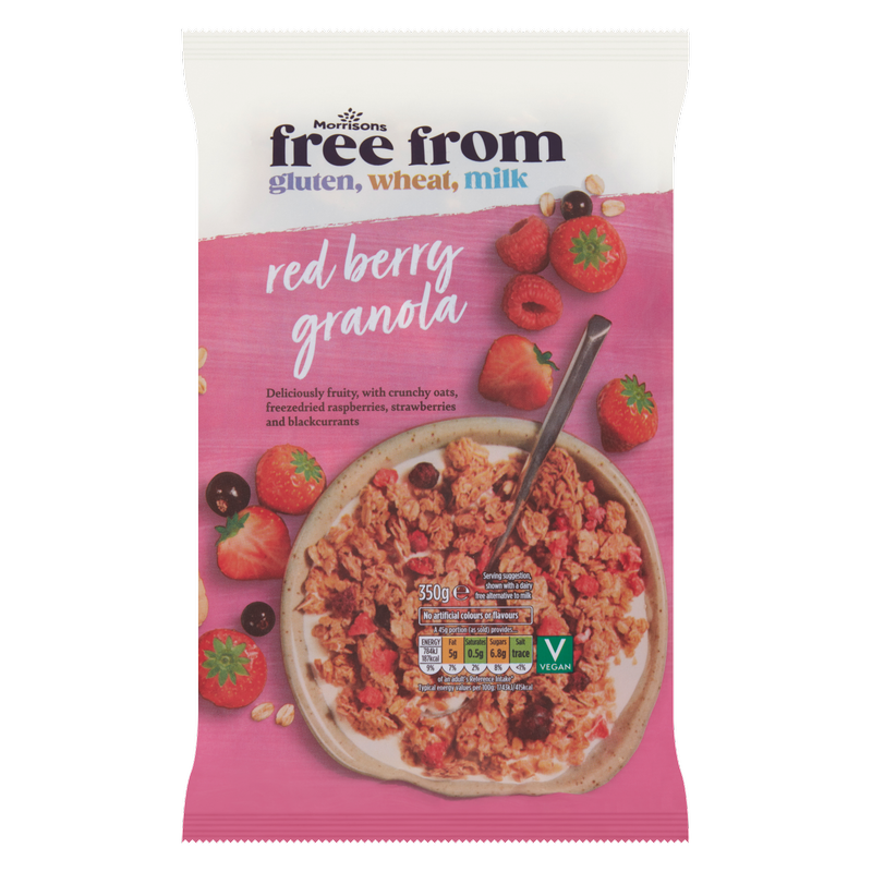 Morrisons Free From Red Berry Granola, 350g