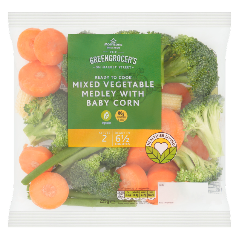 Morrisons Vegetable Selection With Babycorn, 225g