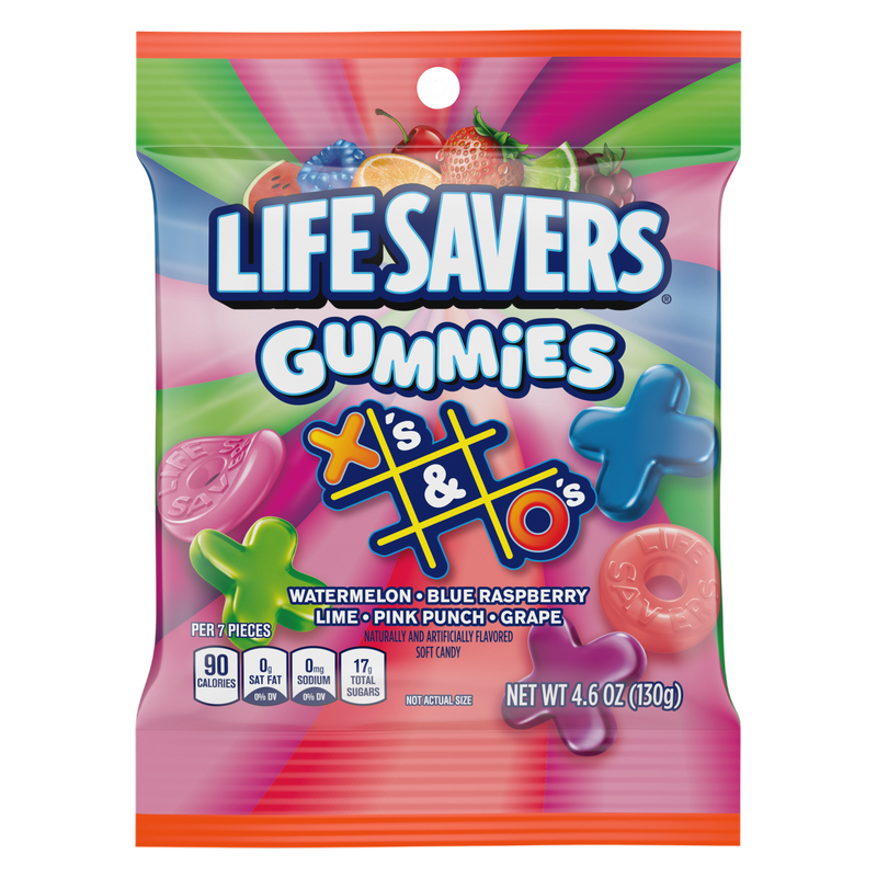 LIFE SAVERS Gummies X's & O's Gummy Candy , 4.6 oz