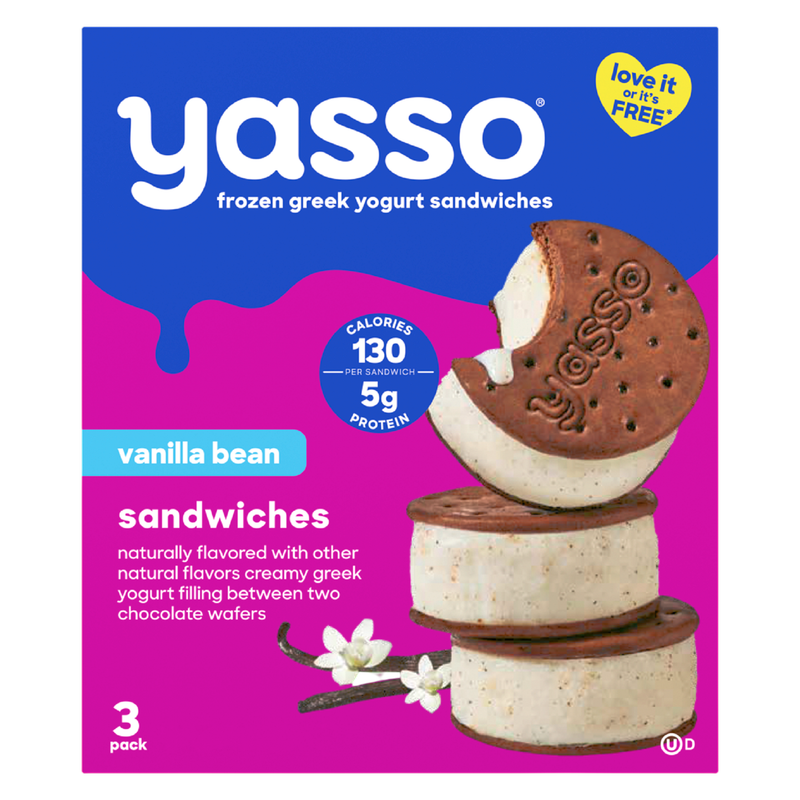 Yasso Vanilla Bean Sandwich 3ct