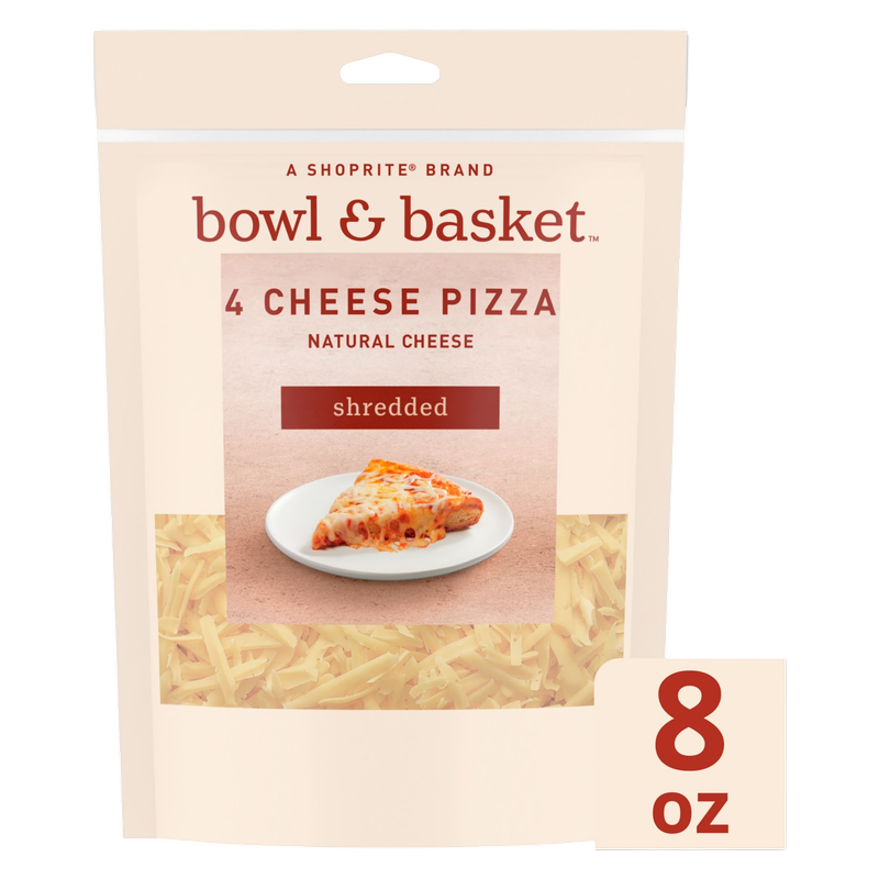 Bowl & Basket Shredded 4 Cheese Pizza - 8oz