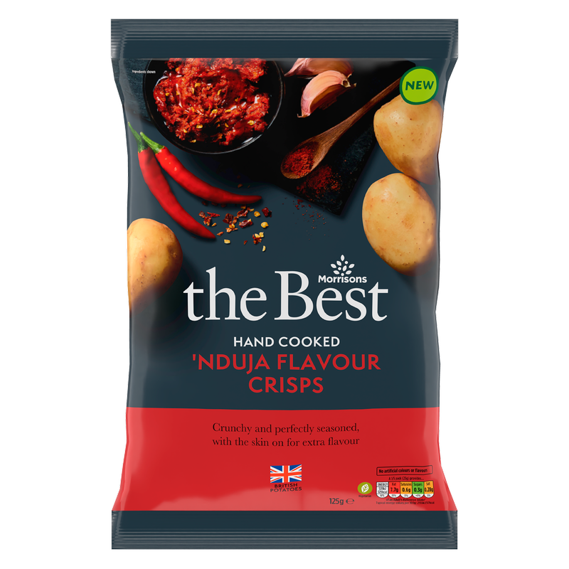 Morrisons The Best Spicy Ndjua Crisps, 125g