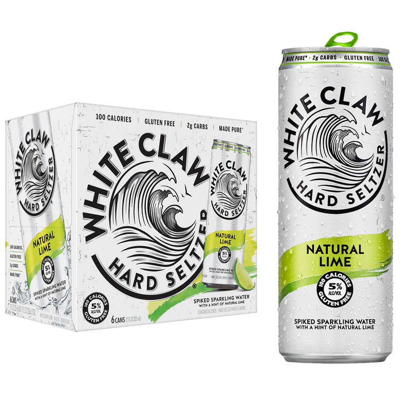 White Claw Lime 6pk 12oz Can 5.0% ABV