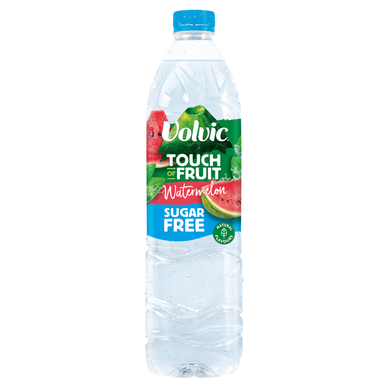 Volvic Watermelon Flavoured Water Sugar Free, 1.5L