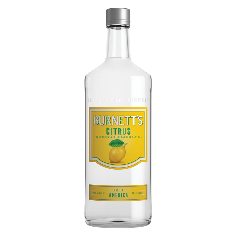 Burnetts Citrus Vodka 750 Ml