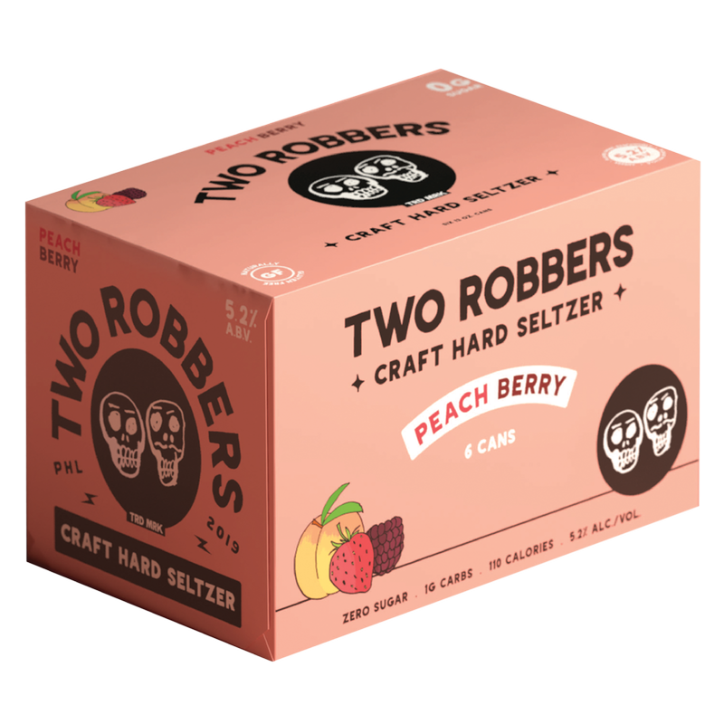 Two Robbers Peach Berry 6pk 12oz 5.2% ABV