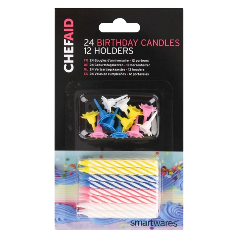 Chef Aid Birthday Candles, 24s