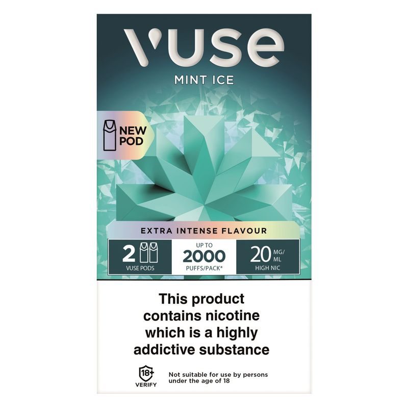 Vuse v-Pro Pod Mint Ice 20mg/ml, 2 x 2ml