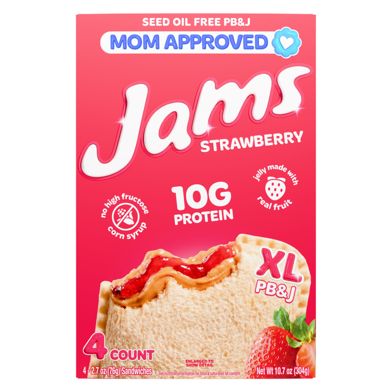 Jams Strawberry Protein PB&J Sandwich 4ct