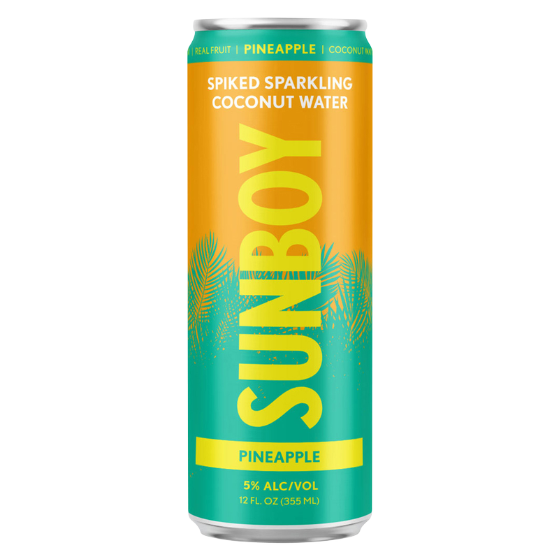 SUNBOY Spiked Coconut Water - Pineapple 4pk 12oz Can 5.0% ABV
