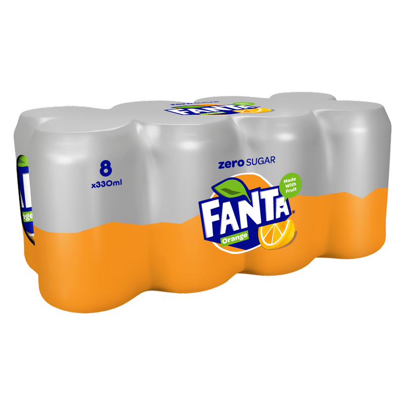 Fanta Orange, 8 x 330ml