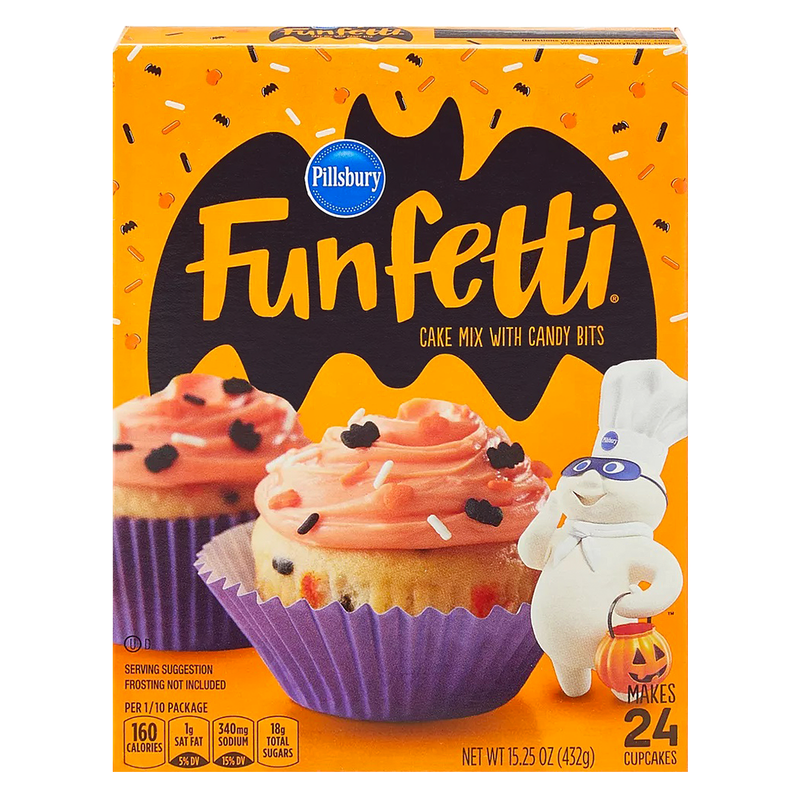 Pillsbury Funfetti Halloween Cake and Cupcake Mix 15.25oz