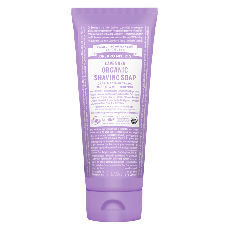 Dr. Bronner's Lavender Organic Shaving Soap 7oz